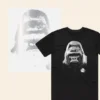Metallic Silver DTF T Shirt Transfer – Gorilla Design Printed on Black T Shirt