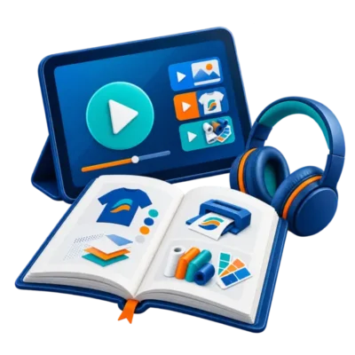 DTF help guide, instructional video and podcast resources