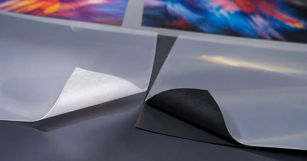 DTF transfer adhesive explained — white and black underbase film