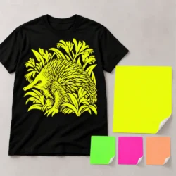 Neon DTF transfers in four colours